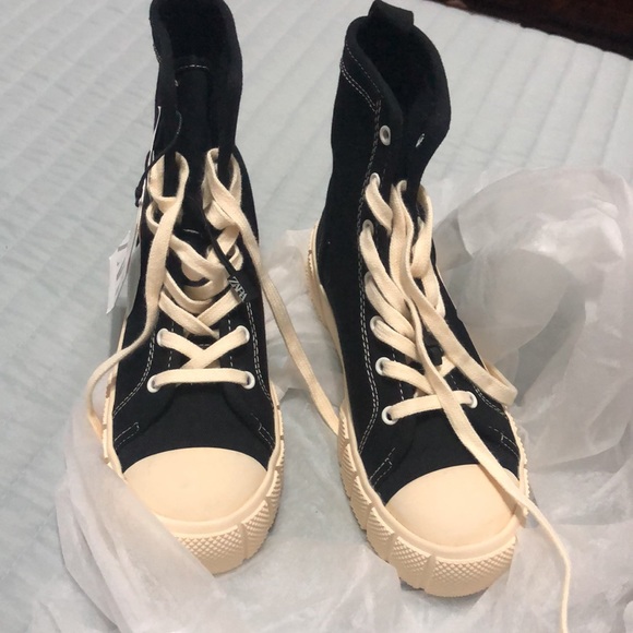Zara Shoes Zara High Top Sneakers Poshmark